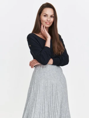 Luźny sweter damski z guzikami TSKW24SWE370558X00 Top Secret