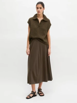 Luźny sweter polo bez rękawów Marc O'Polo