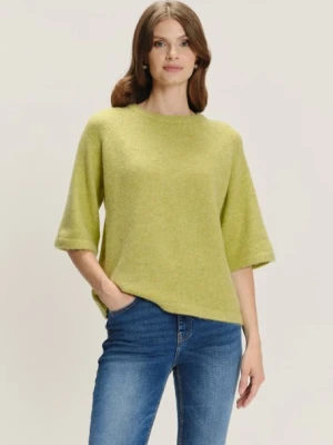 Luźny sweter w kolorze yellow green Greenpoint