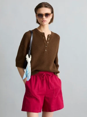 Luźny sweter z krótkim rękawem Marc O'Polo