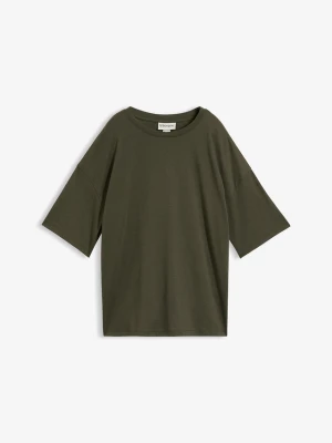 T-shirt oversize BonPrix zielony