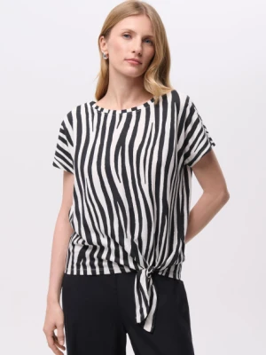 Luźny top z nadrukiem w zebrę Greenpoint