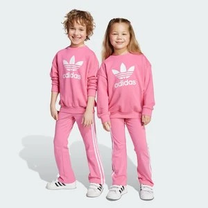 Luźny zestaw z rozkloszowanymi legginsami dla dzieci Adidas