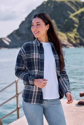 Lyanna damska koszula oversized - Navy Animal