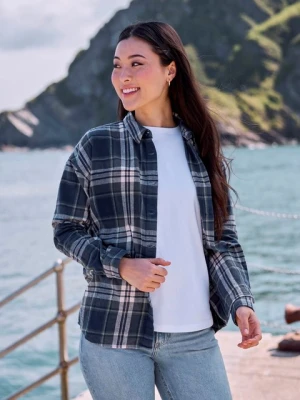 Lyanna damska koszula oversized - Navy Animal