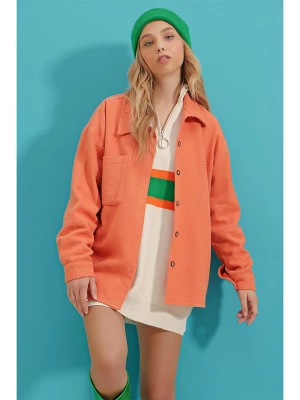 Lycalia Kurtka koszulowa w kolorze pomarańczowym rozmiar: M