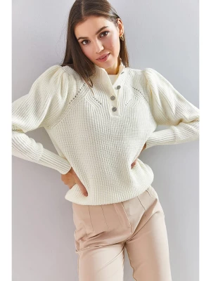 Lycalia Sweter w kolorze białym rozmiar: onesize