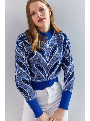 Lycalia Sweter w kolorze niebieskim rozmiar: onesize