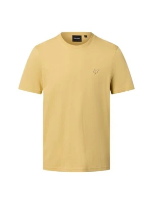 Lyle & Scott Koszulka męska Mężczyźni Bawełna żółty,