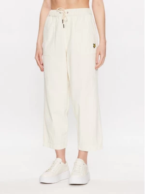 Lyle & Scott Spodnie materiałowe Workwear Trousers TRW1801V Biały Regular Fit
