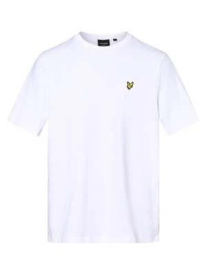 Lyle & Scott T-shirt męski Mężczyźni Bawełna biały nadruk,