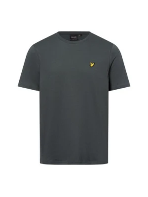 Lyle & Scott T-shirt męski Mężczyźni Dżersej szary jednolity,