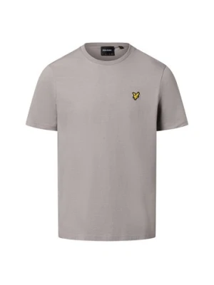 Lyle & Scott T-shirt męski Mężczyźni Dżersej szary jednolity,