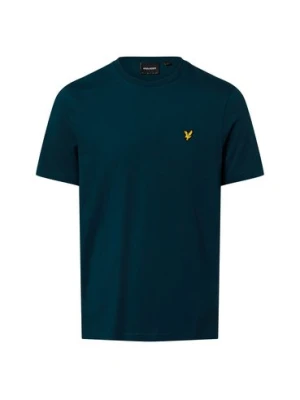 Lyle & Scott T-shirt męski Mężczyźni Dżersej zielony|niebieski jednolity,
