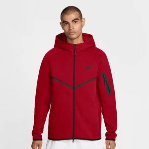 M NK TCH FLC FZ WR HOODIE gym red, black, markiNike, Komplety dresowe, w kolorze czerwony, rozmiar: