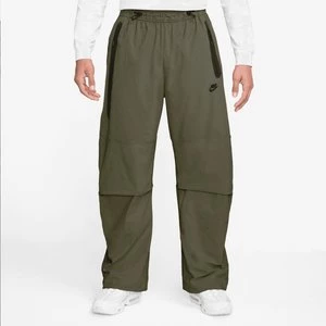 M NK TCH WVN PANT OS medium olive, black, markiNike, Spodnie dresowe, w kolorze zielony, rozmiar: