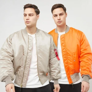 Alpha Industries MA-1 mężczyźni Bomberki beż rozmiar Odzież