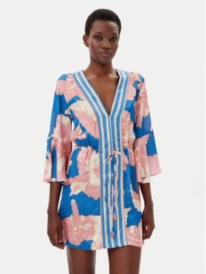 Maaji Sukienka plażowa Magnolia Mirage Enjoyable PT2472CPO006 Niebieski Regular Fit