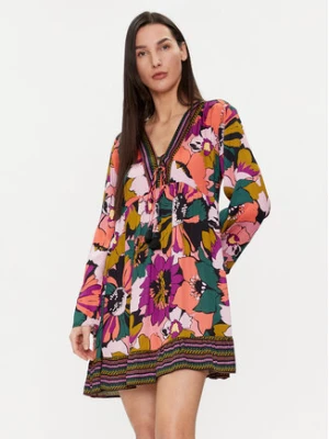 Maaji Sukienka plażowa PT2162CTU001 Kolorowy Relaxed Fit