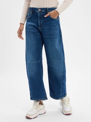 MAC Jeansy Barrel Fit - Dakota Kobiety Bawełna niebieski jednolity,