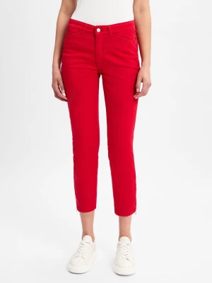 MAC Jeansy Kobiety czerwony jednolity,