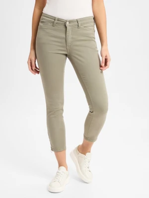 MAC Jeansy Kobiety zielony jednolity,