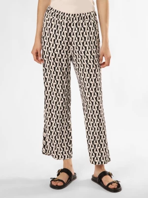 MAC Spodnie - Chiara Kobiety wiskoza czarny|biały wzorzysty,