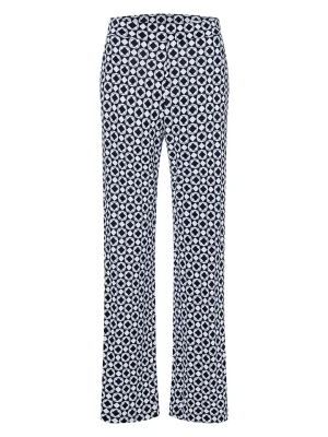 MAC Spodnie "Chiara" w kolorze czarno-białym rozmiar: 42/L32