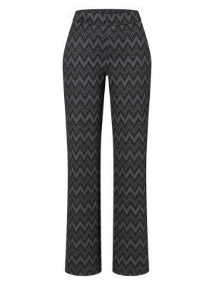 MAC Spodnie "Chiara" w kolorze czarno-szarym rozmiar: 34/L34