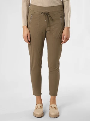MAC Spodnie - Easy Kobiety Bawełna zielony jednolity,