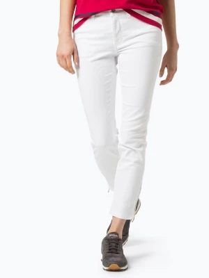 MAC Spodnie Kobiety Jeansy biały jednolity,