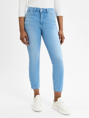 MAC Spodnie Kobiety Jeansy niebieski jednolity,