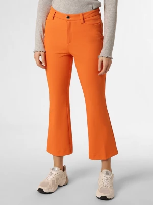 MAC Spodnie Kobiety pomarańczowy wypukły wzór tkaniny,