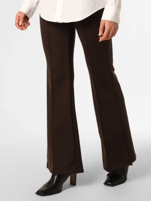 MAC Spodnie Kobiety Stretch brązowy jednolity,
