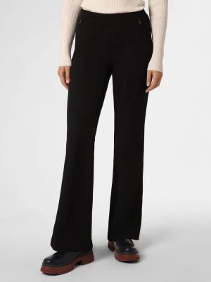 MAC Spodnie Kobiety Sztuczne włókno czarny jednolity,