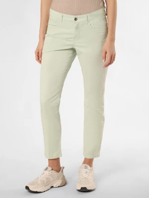 MAC Spodnie - Rich Slim Kobiety Bawełna zielony jednolity,