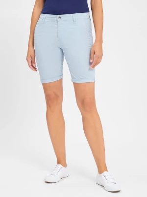 MAC Szorty - Chino Kobiety Bawełna niebieski jednolity,
