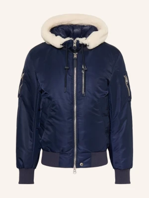 Mackage Bomberka Puchowa August-Z Z Odpinanym Kapturem blau