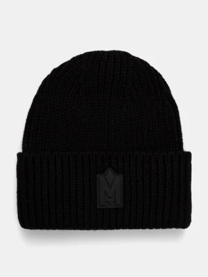 MACKAGE czapka wełniana kolor czarny z grubej dzianiny wełniana JUDE-MZ