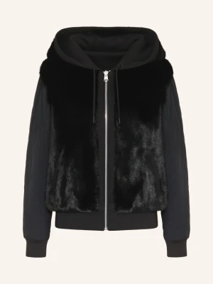 Mackage Kurtka Dresowa Dwustronna Z Sztucznym Futerkiem schwarz CZARNY