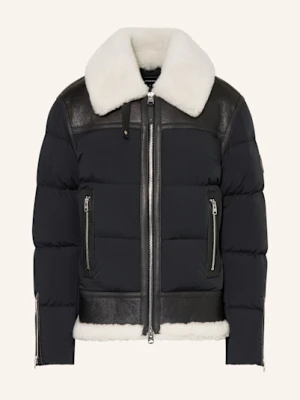 Mackage Kurtka Puchowa Robert Z Mieszanki Materiałów schwarz