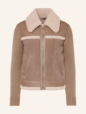 Mackage Kurtka Skórzana Torrian Z Mieszanki Materiałów beige