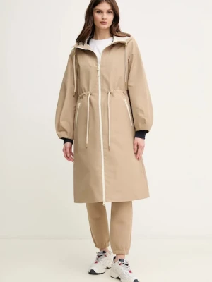 MACKAGE parka damska kolor beżowy przejściowa MEKELLE.Z
