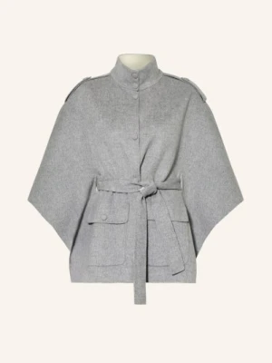 Mackage Wełniany Płaszcz Henrietta Z Rękawami 3/4 grau