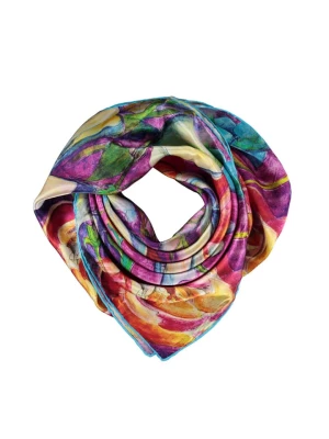 Made in Silk Jedwabna chusta ze wzorem - 90 x 90 cm rozmiar: onesize