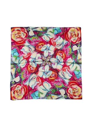 Made in Silk Jedwabna chusta ze wzorem - (D)90 x (S)90 cm rozmiar: onesize