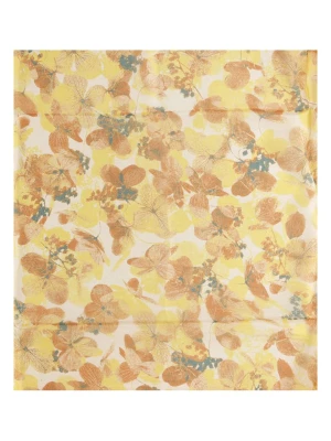 Made in Silk Jedwabny szal w kolorze pomarańczowo-żółtym- 190 x 110 cm rozmiar: onesize