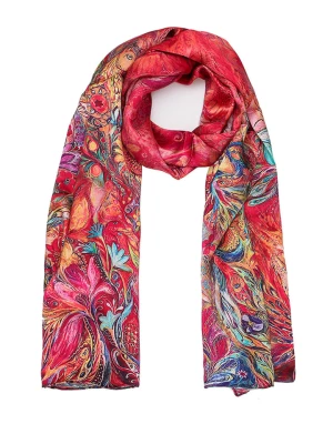 Made in Silk Jedwabny szal ze wzorem - (D)170 x (S)50 cm rozmiar: onesize