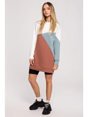 made of emotion Bluza w kolorze czerwono-błękitno-białym rozmiar: XL