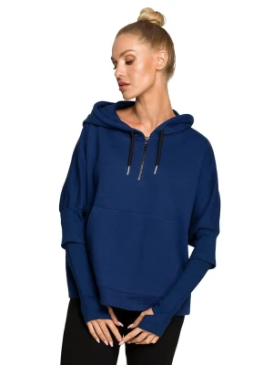 made of emotion Bluza w kolorze granatowym rozmiar: L/XL